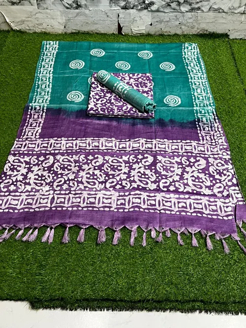 Timeless Dupion Silk Batik Elegance